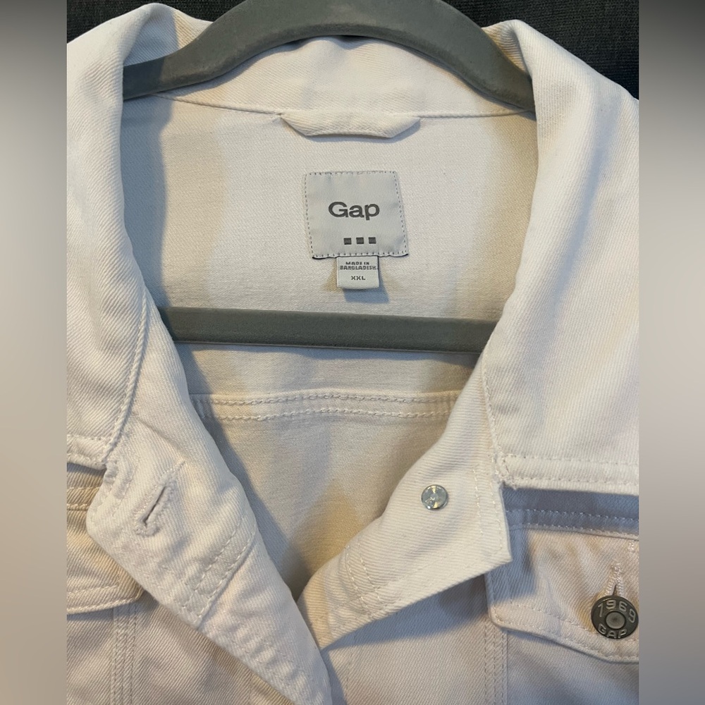 GAP White Women's Denim Jacket - Picture 2 of 10